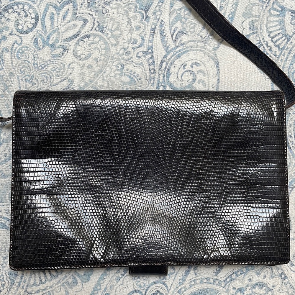 Lizard Skin Shoulder Bag/Clutch